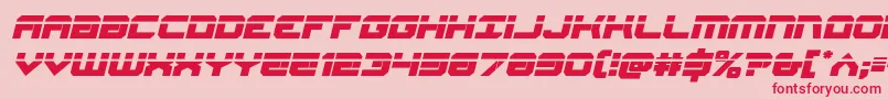 Gearheadlaserital Font – Red Fonts on Pink Background