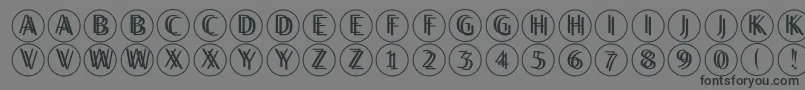 Twilightdisks Font – Black Fonts on Gray Background