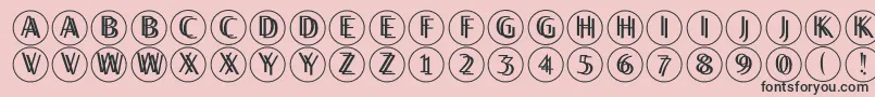 Twilightdisks Font – Black Fonts on Pink Background