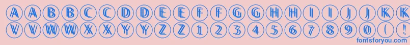 Twilightdisks Font – Blue Fonts on Pink Background