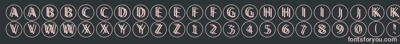 Twilightdisks Font – Pink Fonts on Black Background