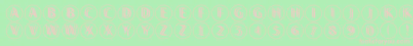 Twilightdisks Font – Pink Fonts on Green Background