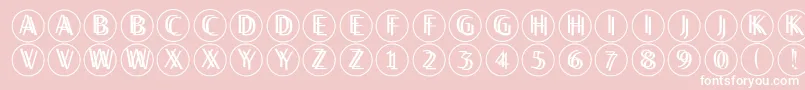 Twilightdisks Font – White Fonts on Pink Background