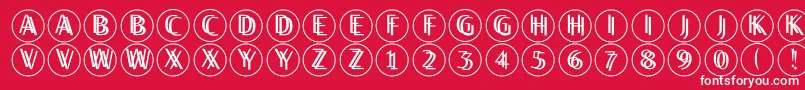 Twilightdisks Font – White Fonts on Red Background