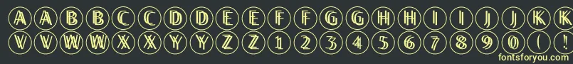 Twilightdisks Font – Yellow Fonts on Black Background