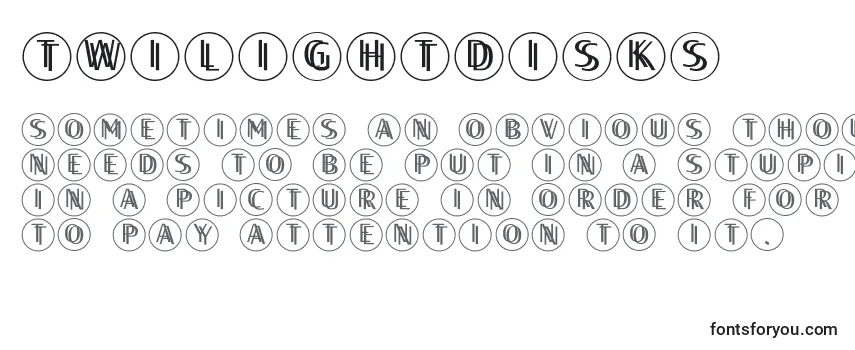 Шрифт Twilightdisks