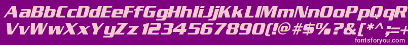 Entsani Font – Pink Fonts on Purple Background