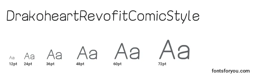 Размеры шрифта DrakoheartRevofitComicStyle