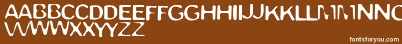 TrappedLight Font – White Fonts on Brown Background