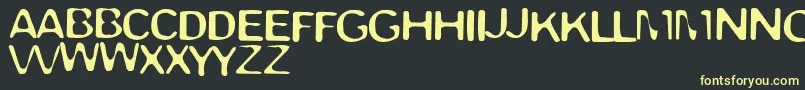 TrappedLight-Schriftart – Gelbe Schriften auf schwarzem Hintergrund
