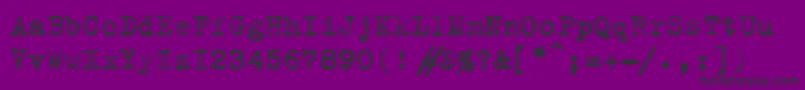 フォントTrixiec – 紫の背景に黒い文字