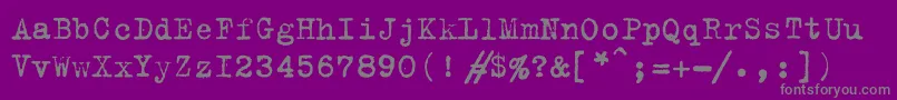 Шрифт Trixiec – серые шрифты на фиолетовом фоне