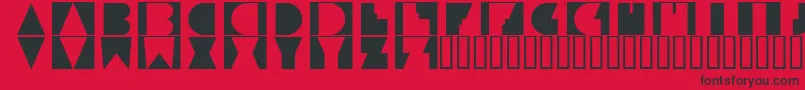 PaulistanamarabaRegular Font – Black Fonts on Red Background