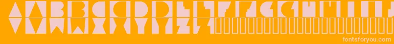 fuente PaulistanamarabaRegular – Fuentes Rosadas Sobre Fondo Naranja