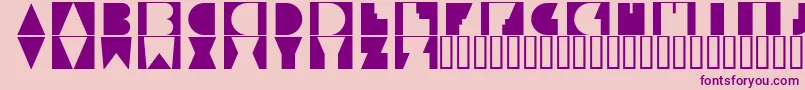 PaulistanamarabaRegular Font – Purple Fonts on Pink Background