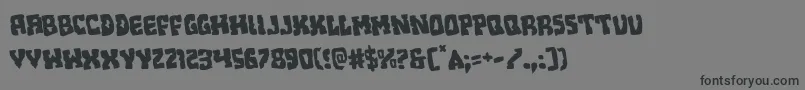 Beastianrotate Font – Black Fonts on Gray Background