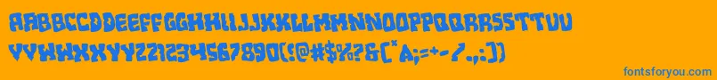 fuente Beastianrotate – Fuentes Azules Sobre Fondo Naranja
