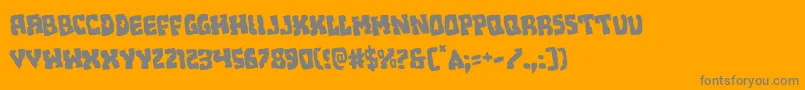 Beastianrotate Font – Gray Fonts on Orange Background