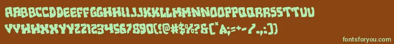 fuente Beastianrotate – Fuentes Verdes Sobre Fondo Marrón