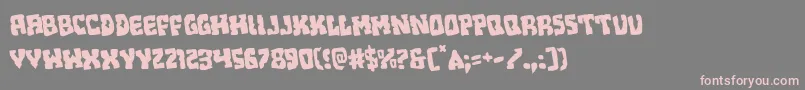 Beastianrotate Font – Pink Fonts on Gray Background
