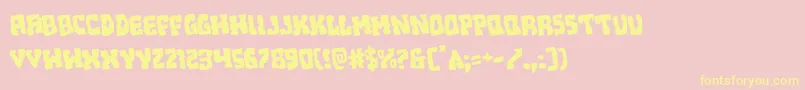 Beastianrotate Font – Yellow Fonts on Pink Background