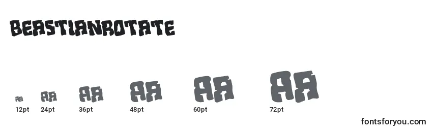 Beastianrotate Font Sizes