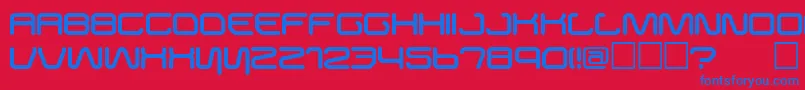 Подробнее о шрифте BusterRegular Шрифт BusterRegular – синие шрифты на красном фоне