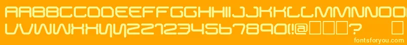Police BusterRegular – polices jaunes sur fond orange
