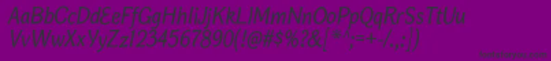 BonoborgItalic Font – Black Fonts on Purple Background