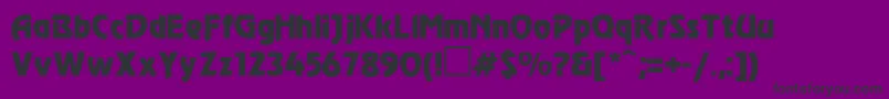 RevueNormal Font – Black Fonts on Purple Background