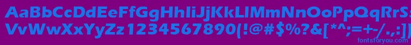 ErasBoldItc Font – Blue Fonts on Purple Background