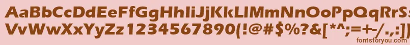 ErasBoldItc Font – Brown Fonts on Pink Background