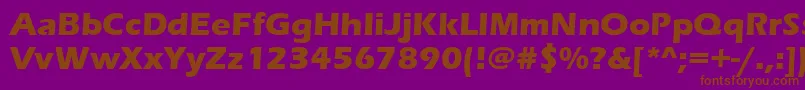 ErasBoldItc Font – Brown Fonts on Purple Background