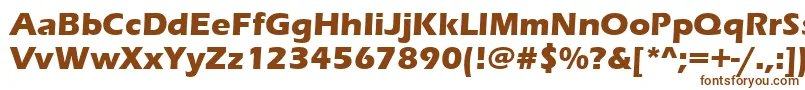 ErasBoldItc-fontti – ruskeat fontit valkoisella taustalla