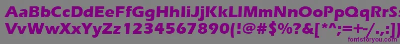 ErasBoldItc-fontti – violetit fontit harmaalla taustalla