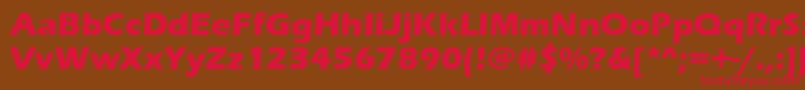 ErasBoldItc Font – Red Fonts on Brown Background