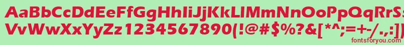 ErasBoldItc Font – Red Fonts on Green Background