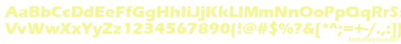 ErasBoldItc-Schriftart – Gelbe Schriften