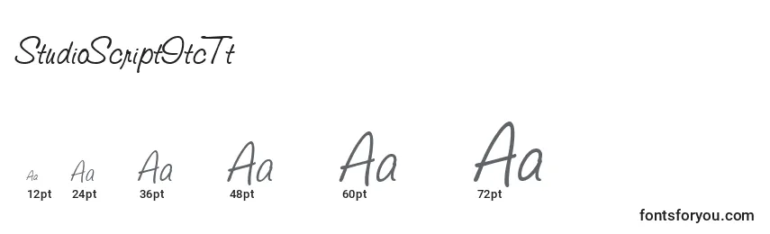 StudioScriptItcTt Font Sizes