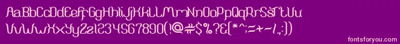 ArunaAiraJasmine Font – Pink Fonts on Purple Background