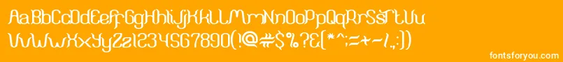 ArunaAiraJasmine Font – White Fonts on Orange Background