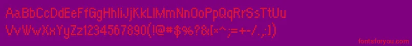 OrangeKid Font – Red Fonts on Purple Background