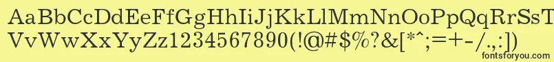 Journalc Font – Black Fonts on Yellow Background