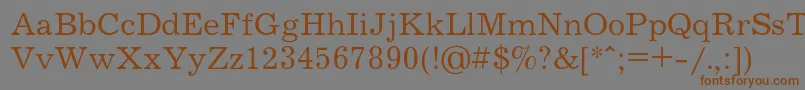 Journalc Font – Brown Fonts on Gray Background