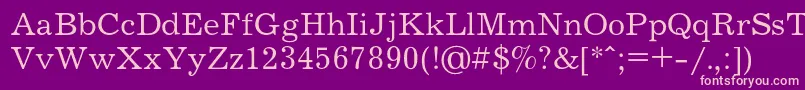 Journalc Font – Pink Fonts on Purple Background