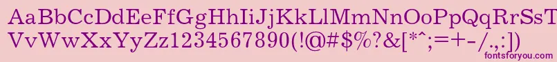 Journalc Font – Purple Fonts on Pink Background