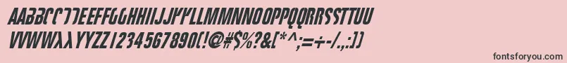 フォントFightt – ピンクの背景に黒い文字