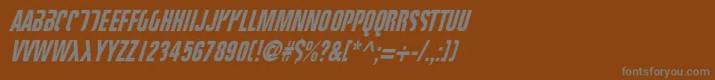 Fightt Font – Gray Fonts on Brown Background
