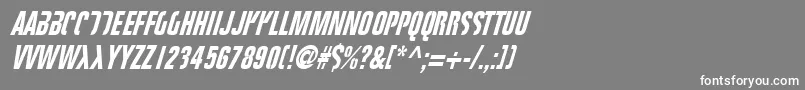 フォントFightt – 灰色の背景に白い文字