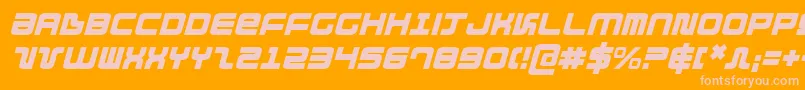Direktori Font – Pink Fonts on Orange Background